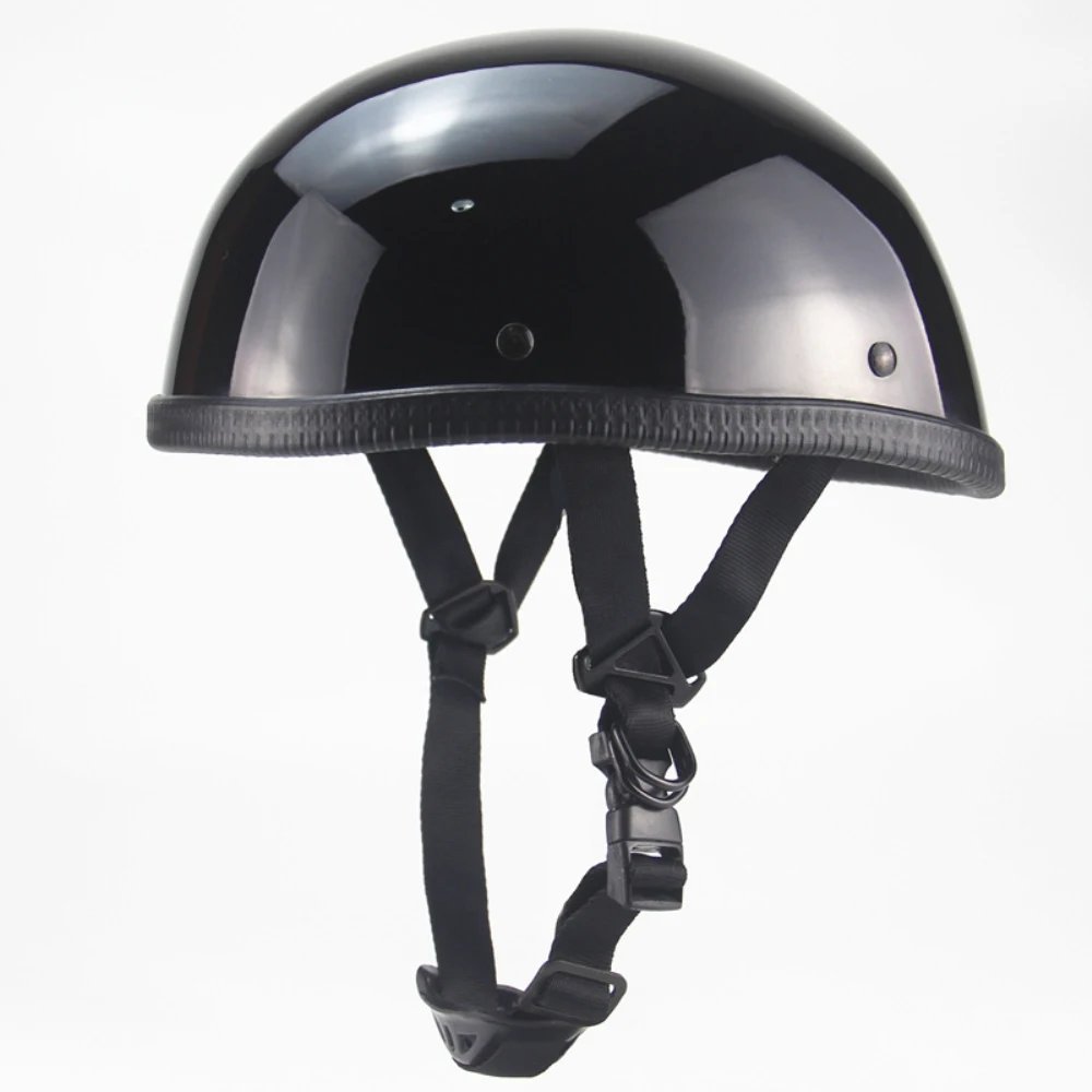 Мотоциклетный шлем из немецкой кожи, винтажный Casco, Мотоциклетный шлем с открытым лицом, Ретро-полушлем, Байкерский шлем пилота, Мотоциклетное снаряжение - 5