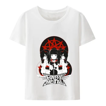 2023 Babymetal Metal Galaxy, футболка японской дэт-метал группы, мужская хип-хоп Рок-группа, повседневные футболки с коротким рукавом Y2k Graphic