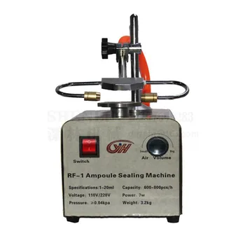 Аппарат для горячей сварки стеклянных трубок для плавления радиочастотных ампул Лабораторная машина для запайки ампул Ручной герметик для ампул