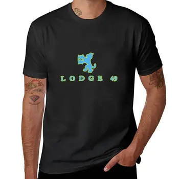 Новая футболка Lodge 49, эстетическая одежда, футболки для тяжеловесов, футболки, мужские футболки