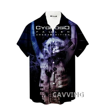 С 3D-принтом Cygnosic Band, модные повседневные рубашки, мужские / женские свободные дышащие рубашки с короткими рукавами.